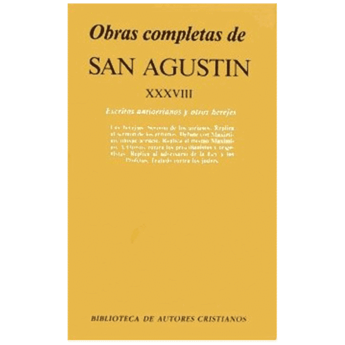 obras-completas-de-san-agustin-xxxviii-escritos-antiarrianos-y-otros-herejes